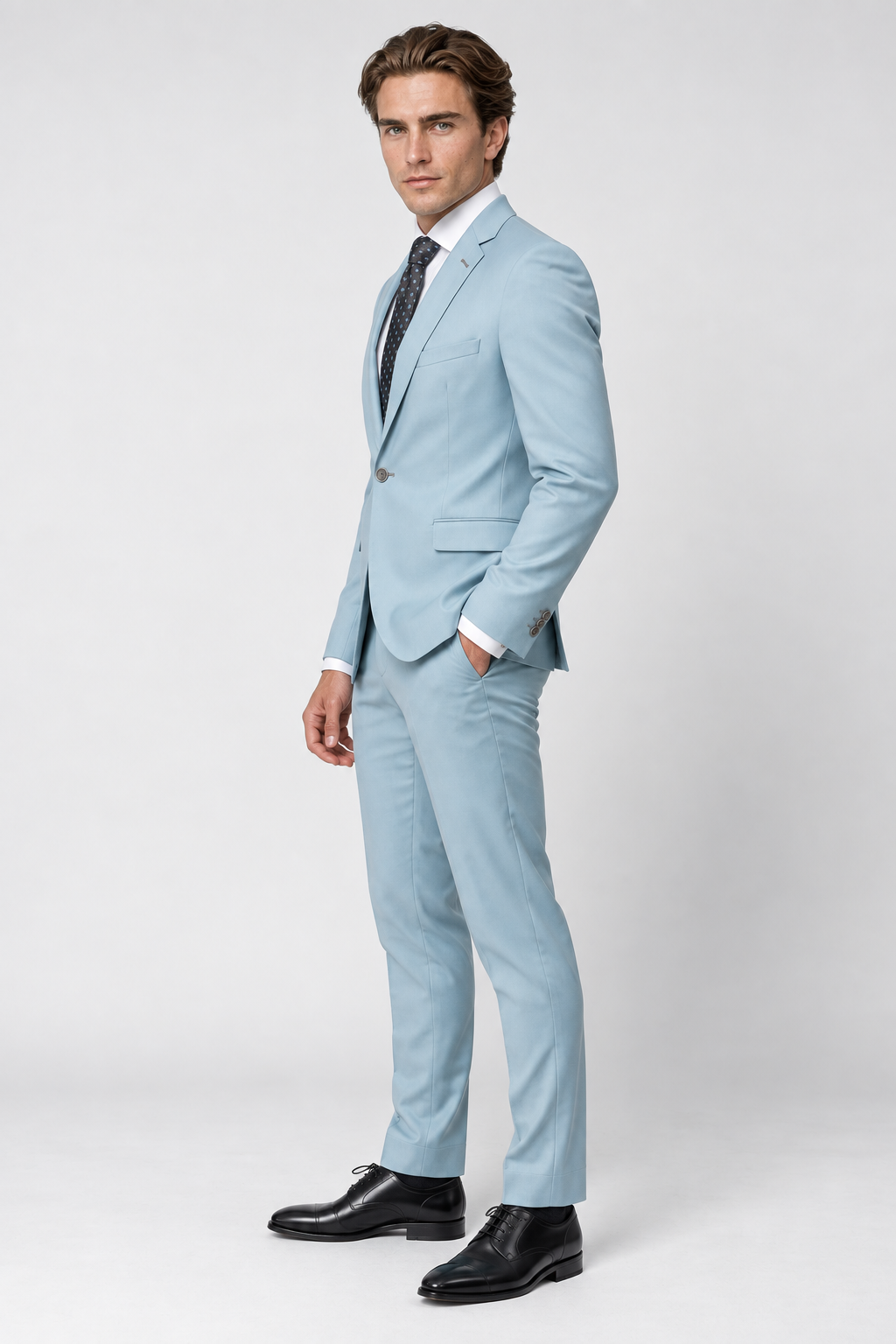 Tonino - Licht Blauw Heren Pak