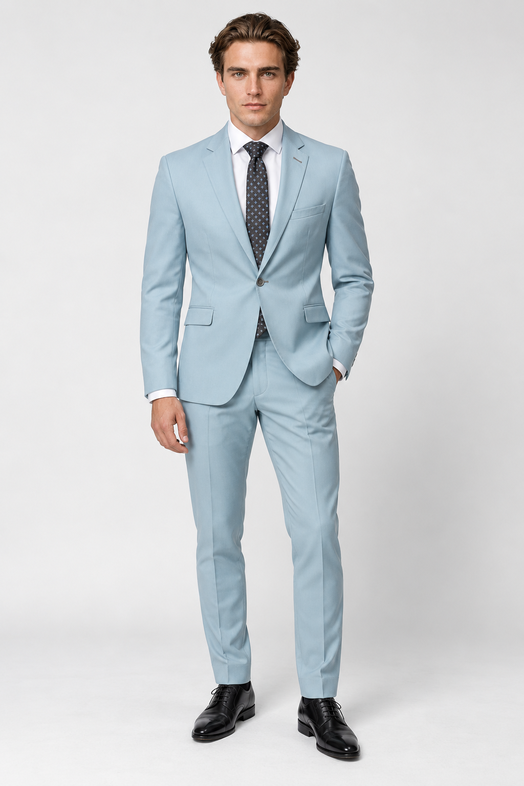 Tonino - Licht Blauw Heren Pak