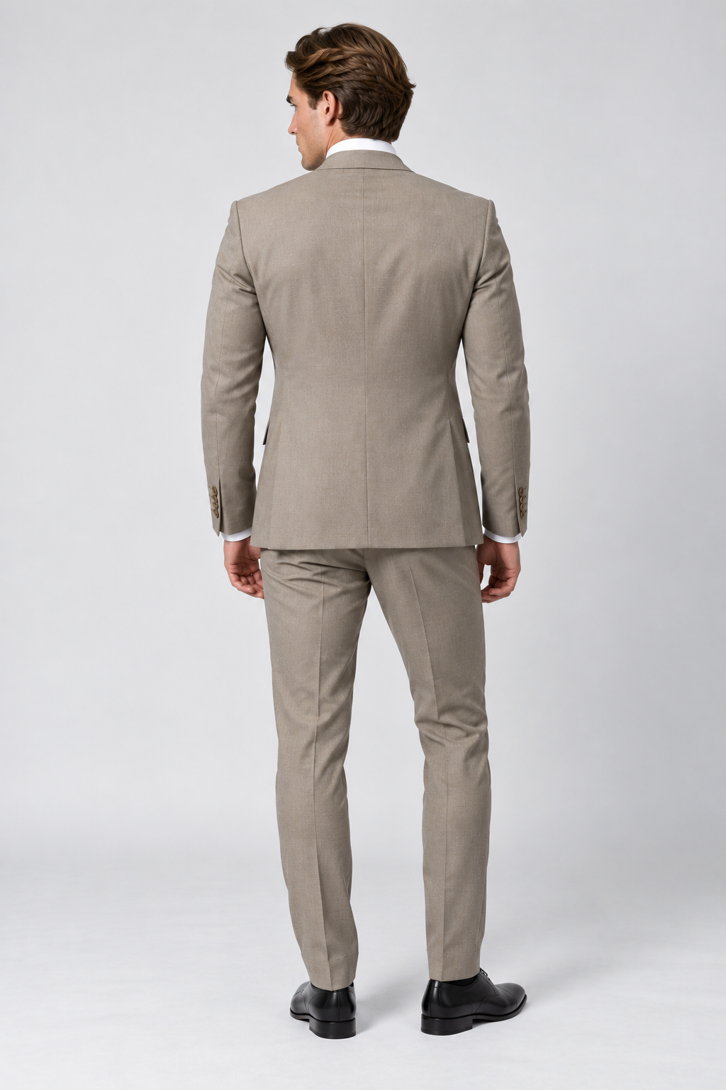Elvio - Taupe Beige Herren Pak
