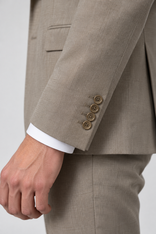 Elvio - Taupe Beige Herren Pak