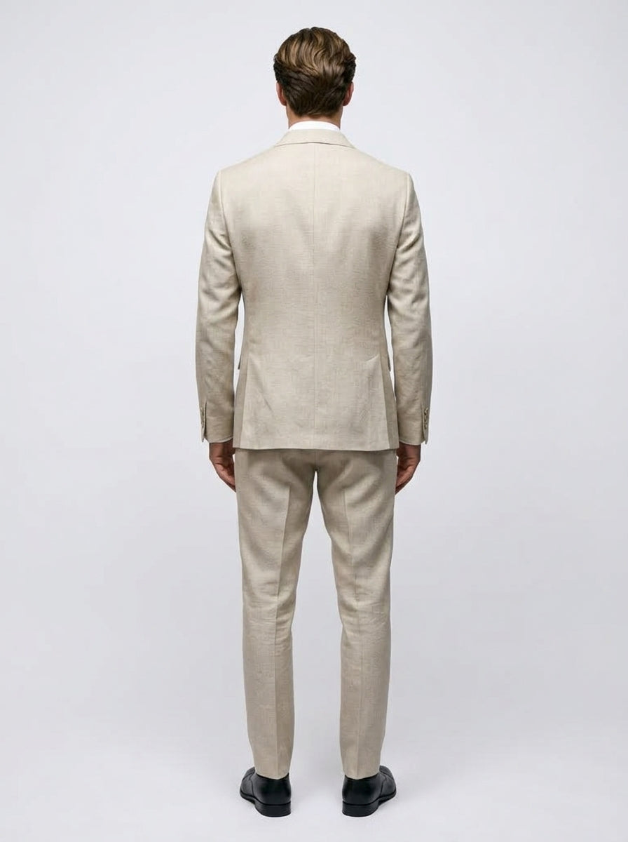Riccardo - Beige Heren Pak